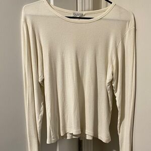 Go Couture Ivory Long Sleeve Top